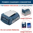 thumbnail image 3 of Adapter Converter Dual 5V USB Charger For Bosch 18V Li-ion Battery 12V DC port, 3 of 5