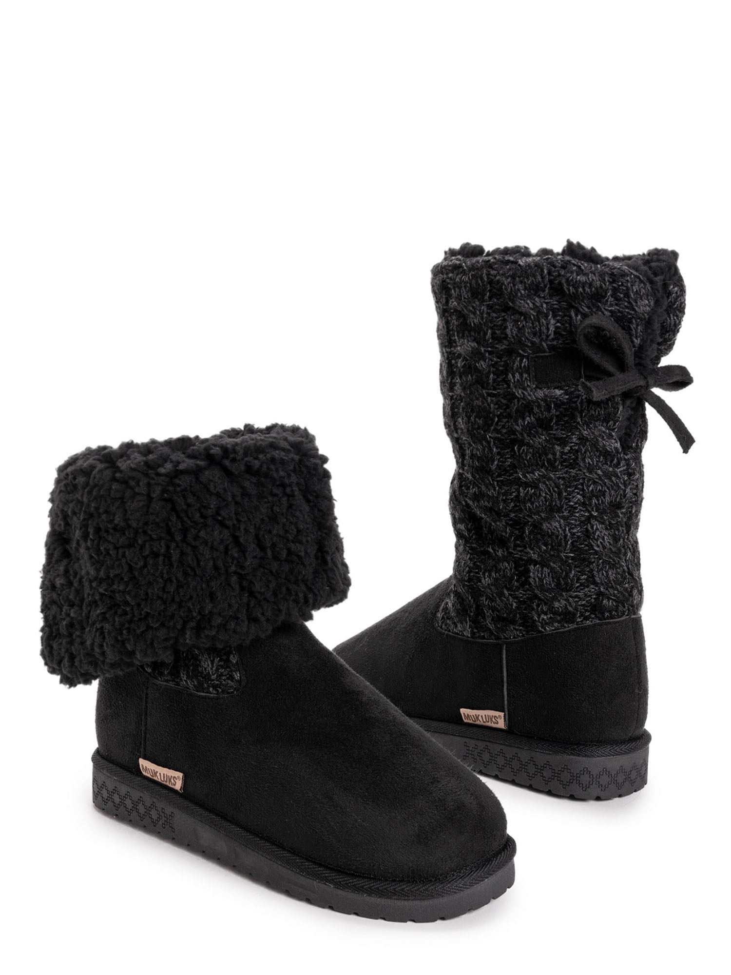 Muk Luks Women's Fold Over Boots (Wide 