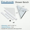 thumbnail image 5 of Palisade Shower Bench in Wind Gust, 5 of 7