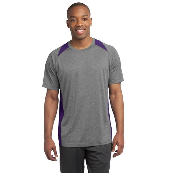 Sport-Tek Heather Colorblock Contender Polo. ST665