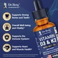 thumbnail image 3 of Dr. Berg Vitamin D3 K2 Liquid Drops 5000 IU with MCT Oil - Unflavored, 1 Fl Oz, 3 of 10