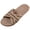 Beige, variant on Womens Espadrilles Flat Sandals Open Toe Breathable Strappy Comfortable Slip-On Home Slippers Wide Width Stretch Textile Summer Dress Sandals Non-Slip House Slippers