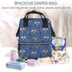 thumbnail image 5 of Fotbe Raccoon blue point Mochila Maternidad - Lona de Sarga Impermeable, Mochila de Pañales de Gran Capacidad con Múltiples Bolsillos y Correas Ajustables, 5 of 6