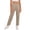 00##-Khaki2515, variant on Girls School Uniform Pants High Rise Pull On Straight Stretch Trousers, Black, Sizes 5-6