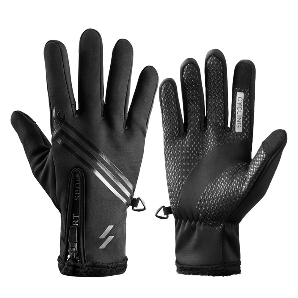 Ruzhgo Cycling Gloves Full Finger Winter Bike Gloves Shock Absorbing Anti Slip Touchscreen Bicycle Gloves For Men Women Hiking Riding Other