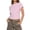 Pink, variant on WHEANG Womens Summer Tops Classic Striped Crew Neck Short Sleeve T Shirts for Women Slim Fit Soft Casual Basic Tee Versatile Stretchy Undershirt Top for Daily Summer Outdoor Wear Black 2XL