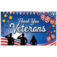 thumbnail image 5 of Patriotic Design Thank You Veterans Event Banner Military Flags Stars for Veterans Day Celebration Ceremony Honor, 5 of 7