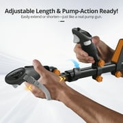 X-super Home VR Gunstock for Meta Quest 2/3 with Adjustable Grips, Left-Hand Friendly, Tactical Sling System