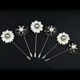 thumbnail image 2 of K-KED Camellia Pins Brooch Rose Flower Pearl Brooch Women Delicate Jewelry Pin Accessories-18#, 2 of 9