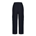 thumbnail image 6 of Kmdttou Cargo Pants Summer Workwear Pants Thin High Waisted Drying Sun Protection Ice Silk Casual Straight Leg Wide Leg Pants Pocket Long Pants, 6 of 6