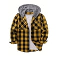 thumbnail image 4 of Men's Hoodies Casual Pullover Hooded Sweatshirt Plaid with Pocket Hoodie Sweatshirt Long Sleeved Hooded Top Fall Outfits 2026, 4 of 8
