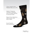 thumbnail image 3 of MeMoi Whiskey Bar Conversational Bamboo Blend Men's Socks - Mens - Male, 10-13, Black, 3 of 10