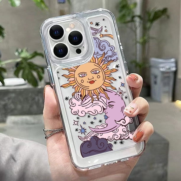 Funda Love Heart para iPhone 13, funda para iPhone 11 14 12 13 Pro Max XR X XS Max 7 8 14 Plus SE 2022, funda suave a prueba de golpes con flores Tan Jianjun unisex