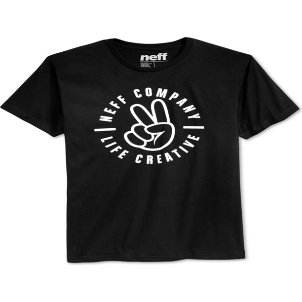 Camiseta gráfica Neff Life Creative para hombre color negro grande