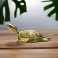 thumbnail image 5 of athizay Tortoise Table Decor Statue Brass Metal 10 cm Antique Finish Feng Shui Figurines Turtle showpiece for Living Room Bedroom Office Reception Decoration., 5 of 5