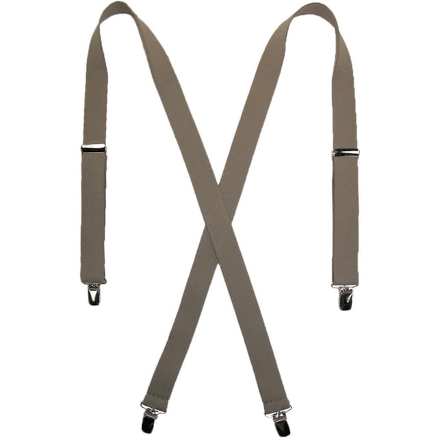 CTM® Elastic Clip-End 1 Inch Basic Suspenders (Women's)
