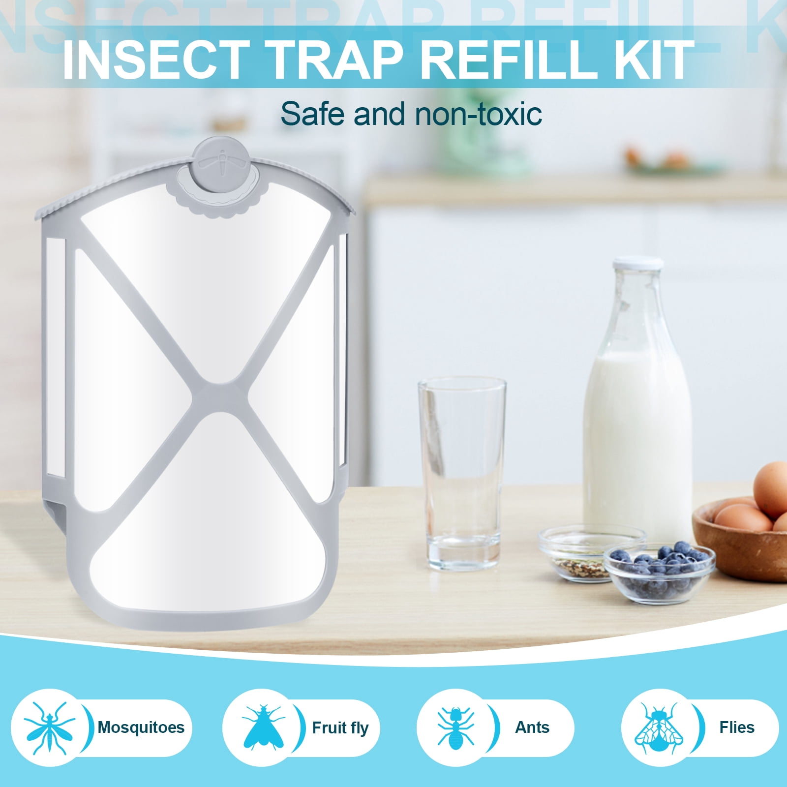 16Pcs Refill Cartridges | Compatible with  Insect Trap Refill - Use in Any Room