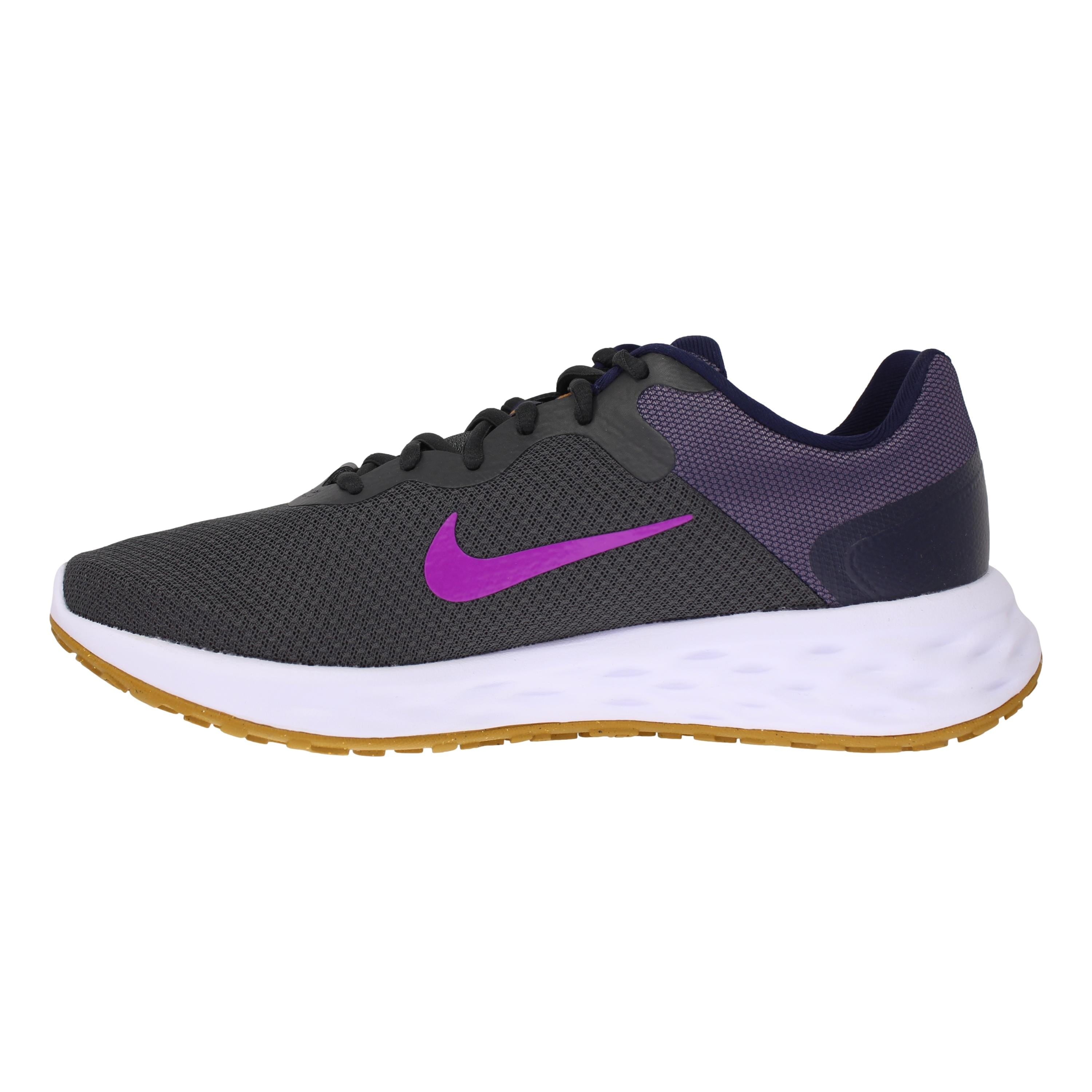Nike Revolution 6 NN Anthracite/Vivid Purple DD8475-011 Men's Size 8 4E