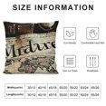 thumbnail image 5 of YINGXI Hopyeer Throw Pillow Covers Vintage Antique World Map Decorative Geographical Travel Awaits Words Pattern Standard Cushion Case Cover Decor Sofa Couch Bedroom (AW-Travel) 12x12in, 5 of 5