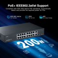 thumbnail image 4 of Conmutador PoE YuLinca de 16 puertos con enlace ascendente de 2 Gigabits 10/100/1000 Mbps, 4 of 8