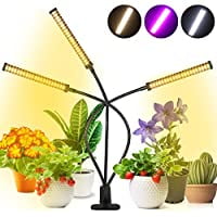 

LED Grow Light 150W 258LED Desk Clip Plant Lamp Full Spectrum for Indoor Plants Growing Strong Clamp & Flexible Gooseneck Artificial Light for Plants Growth 3 Modes with Timer (Adapte
