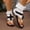 White, variant on KIJBLAE Women's Cuffed Ankle Thong Sandals, Buckle Strap Open Toe Shoes, Plus Size Edgy Comfort Footwear for Street Style Black 36