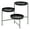 Black, variant on Kate and Laurel Finn Modern Tri-Level Plant Stand, 13 x 13 x 22, Black, Indoor Multi-Tiered Plant Stand