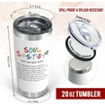 thumbnail image 3 of Friendship Gifts For Women Friends - Christmas, Thanksgiving, Birthday Gifts For BFF, Work Bestie, Gift For Coworkers, Soul Sister Gifts - 20oz Insulated Stainless Steel Tumbler, 3 of 6