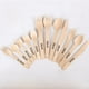 thumbnail image 1 of Cuchara desechable, cuchillo y tenedor de madera, cuchara, vajilla de protección del medio ambiente, juego de cubiertos, tenedor para pastel, helado, postre, cuchara de madera, pala de madera para, 1 of 3