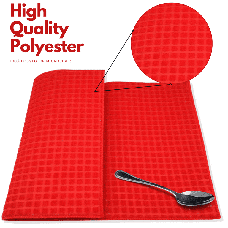 Red Retro Dish Drying Mat for Kitchen Microfiber Absorbent Dish Draining Mat  Small Kitchen Drying Mats Heat Resistant Drying Pad - AliExpress