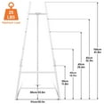 thumbnail image 7 of Yacona Easel Stand for Sign, Adjustable Metal Easels for Display with Adjustment Chain, Heavy Duty Poster Stand, for Wedding Sign, Poster, Painting, Displays, White, 7 of 7
