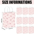 thumbnail image 4 of Coquette Pink Bow Paper Gift Bags 12 Pcs Women Birthday Party Favor Bags with Handles Bow Themed Goodie Knot Treat Candy Bags, 4 of 4