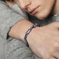 thumbnail image 2 of VNOX Stainless Steel Rainbow Colors Chain Bracelet for Men Women,Thin Cuban Link Chain Paperclip Handmade Bracelet,Simple Delicate Minimalist Jewelry Bracelet 6.5+2Inch, 2 of 6