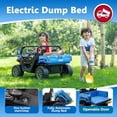 thumbnail image 4 of karbost 2 Seater 24V Kids Electric Ride On Dump Truck 4WD Remote Control EVA Tires Blue, 4 of 7
