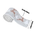 thumbnail image 3 of Christmas Webbing White Velvet Trimmed Gift Box Wrapping Ribbon Bow Gift Gift Box Christmas Ribbon Decoration, 3 of 6