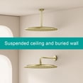 thumbnail image 3 of Pommeau de Douche Pluie Rond Haute Débit Acier Inoxydable Design Haute Pression (B-Chrome 12), 3 of 7