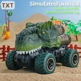 thumbnail image 6 of ​Dinosaur RC Car Toy - 4-Channel Remote Control w/ 2.4GHz, Shockproof Wheels, Simulated Dino Design - Ages 3+ Gift Green, 6 of 6