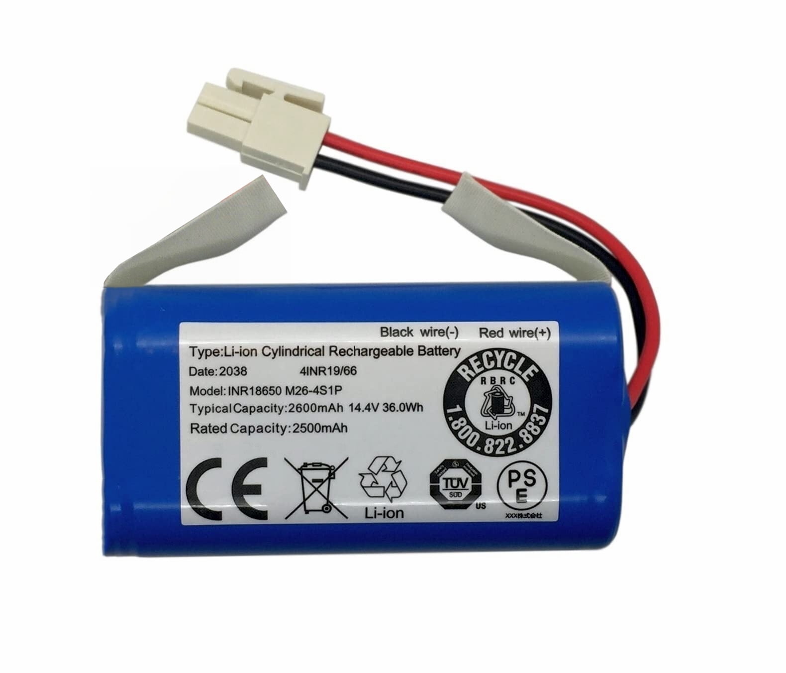 New Battery for iLife A4s Pro, A6, A7, A8, A9, A10, V7 V7S ,ShineBot W400 W400s W450 Robot Vacuum Cleaners