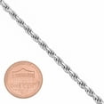 thumbnail image 2 of 3.2mm .925 Sterling Silver Diamond-Cut Twisted Rope Chain Necklace, 20 inches + Gift Box, 2 of 7