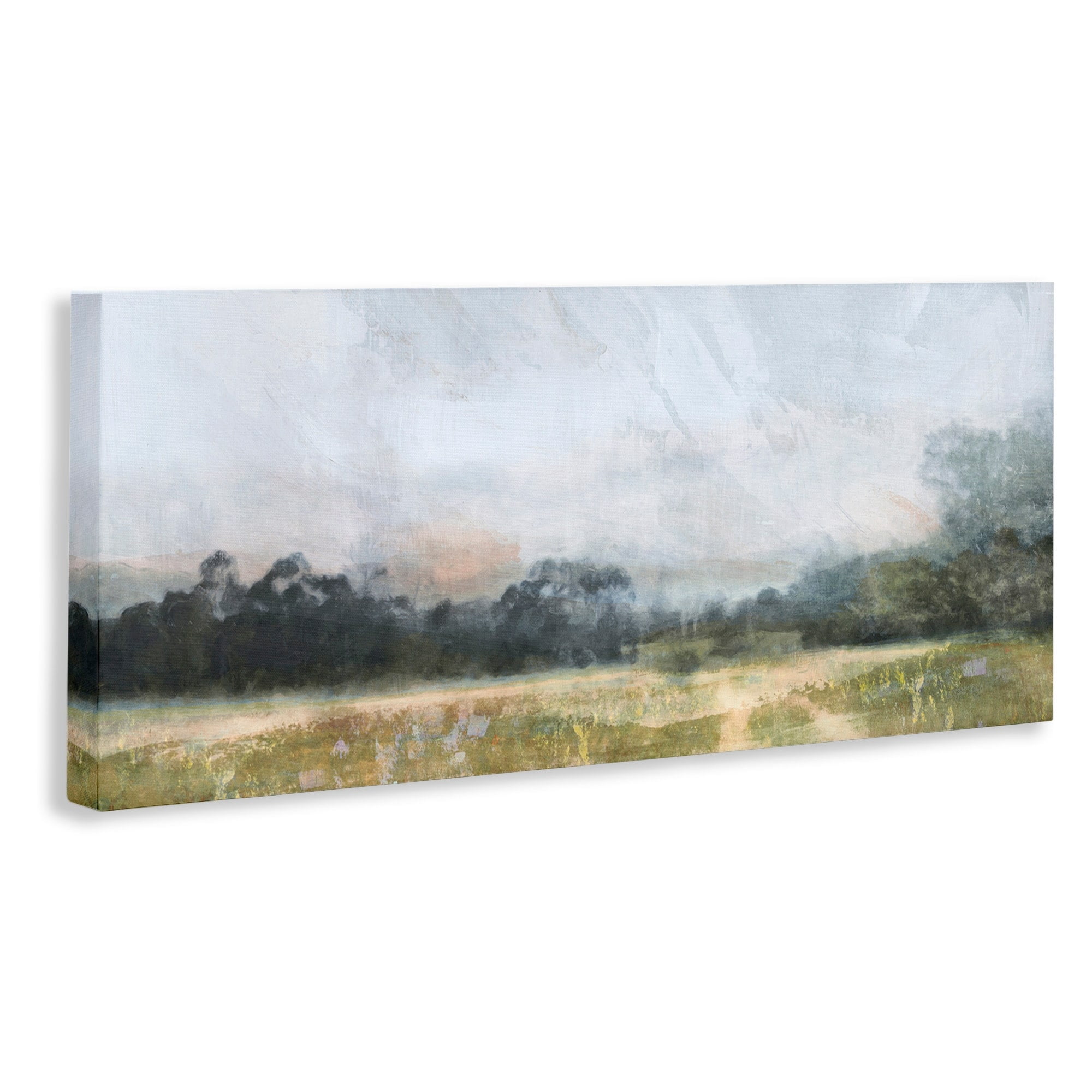 Stupell Industries Rural Field Abstract Landscape Landscape Painting Gallery Wrapped Canvas Print Wall Art