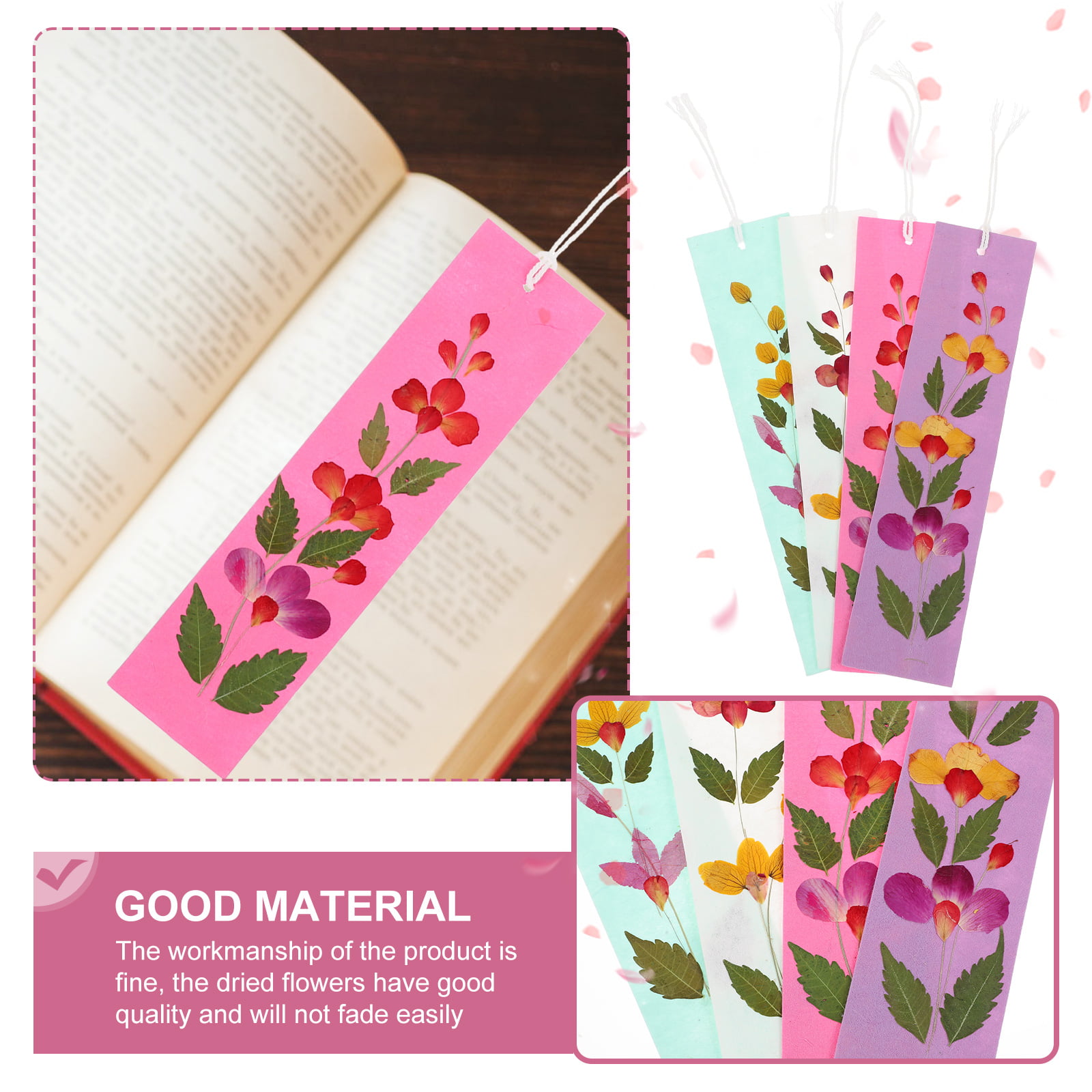 DIY Pressed Flower Bookmarks - Sugar Maple Farmhouse