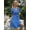 Blue, variant on New Women's Polka Dot Dress Sexy V Neck Elegant Casual Dresses