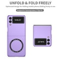 thumbnail image 3 of Allytech Magntic Case for Samsung Galaxy Z Flip 3, Compatible with Magsafe Wireless Charging Support Drop Proof Anti-Scratch Shockproof Slim Case Cover for Samsung Galaxy Z Flip 3 - Purple, 3 of 7