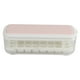 thumbnail image 1 of Molde de silicona para cubitos de hielo, caja de almacenamiento cuadrada sin BPA con tapa para el hogar, color rosa, 1 of 5
