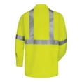thumbnail image 2 of Bulwark High Visibility Long Sleeve Work Shirt Long Sizes SMW4L Yellow/ Green LT, 2 of 4