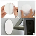 thumbnail image 4 of 4 - Piece Set of Transparent Round Soft Rubber Door Knob Wall Shields, 4 of 6