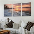 thumbnail image 2 of Nawypu  Canvas Wall Art Prints Scenic winter landscape lake sunset at evening time Finland Stretched & Framed Large Size Painting Poster Artwork Home Ready to Hang 12''x16''X3 Panels, 2 of 4