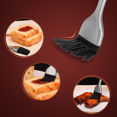 thumbnail image 3 of Cepillo para untar salsa de silicona, mangos de acero inoxidable de primera calidad, apto para lavavajillas y resistente al calor, juego de 2, 3 of 5