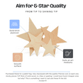 thumbnail image 2 of Large Wooden Stars, Star Cut Outs, Use as Star Wall Décor and Patriotic Décor, Unfinished Wood Crafts, 30 Inch, Pack of 25, 2 of 7
