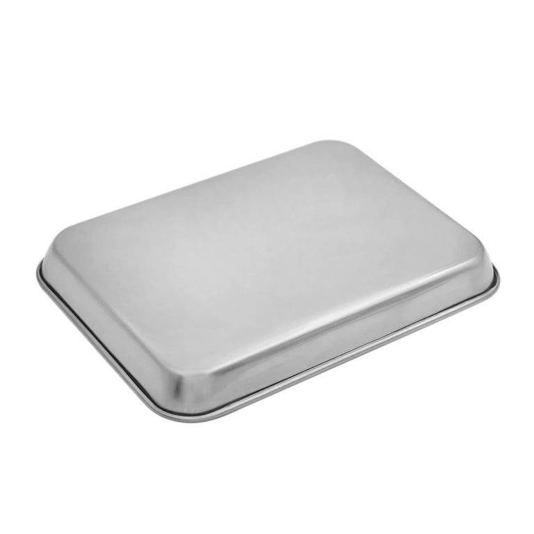 Aspire 304 Stainless Steel Tray Cookie Sheet Baking Pan, 9.3 Inch X 7 Inch  X 1 Inch